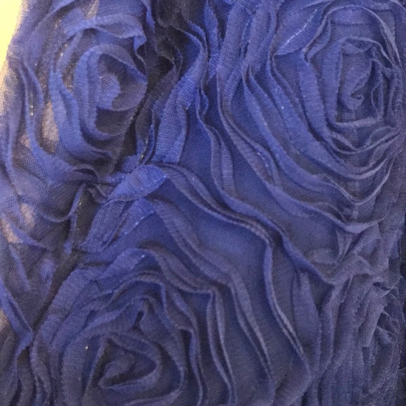 Adrianna Papell Purple Dress with Floral Skirt - Picture 2 of 8